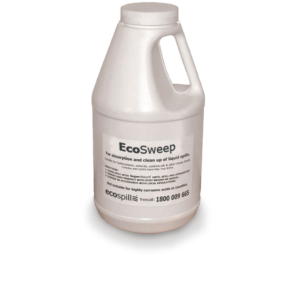SAJ2.5 EcoSweep BioActive Absorbent 2kg in Jug | Super Absorbent Powder | EcoSweep Absorbent | Fuel and Oil Absorbents | hydrocarbon spills | spill clean up | fuel oil spill clean up | Ecospill | Spi